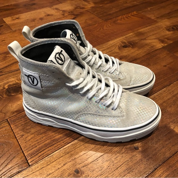 Vans Shoes - Vans Glory Check Sentry WaffleCup platform  size 7.5 colours are silver, grey,